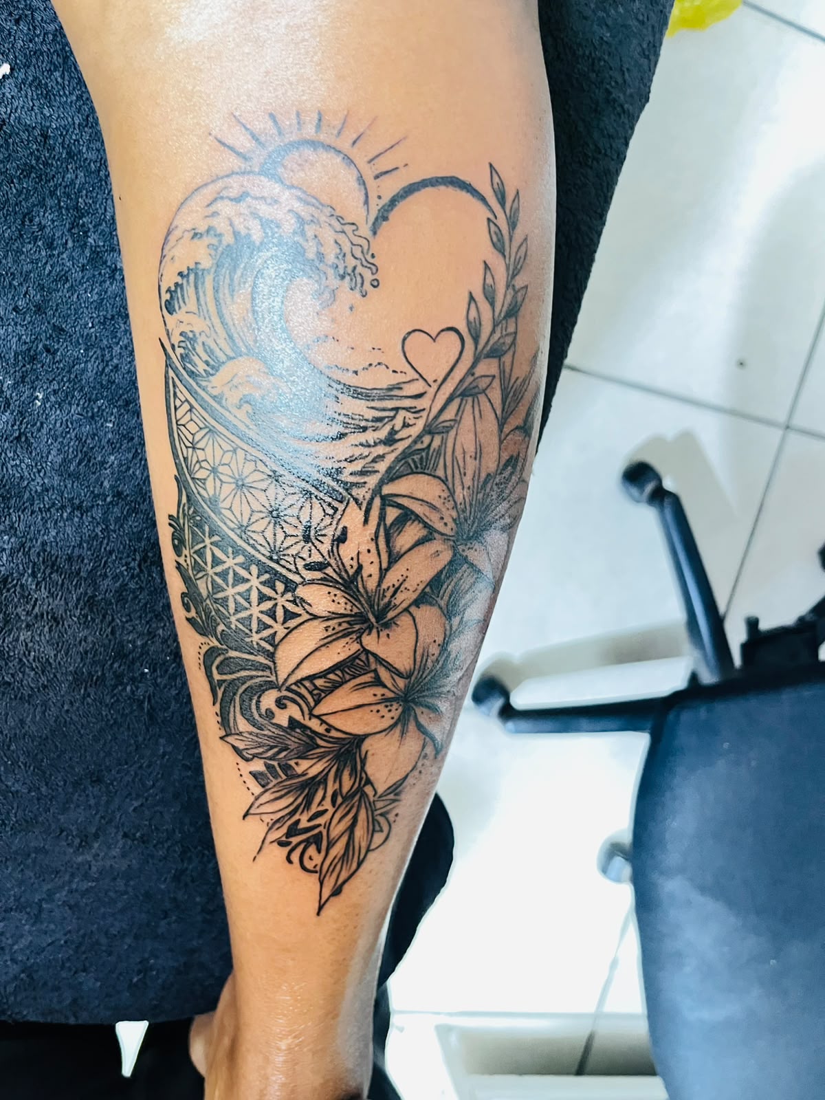 Tattoo cover-up work by Gin Tattoos