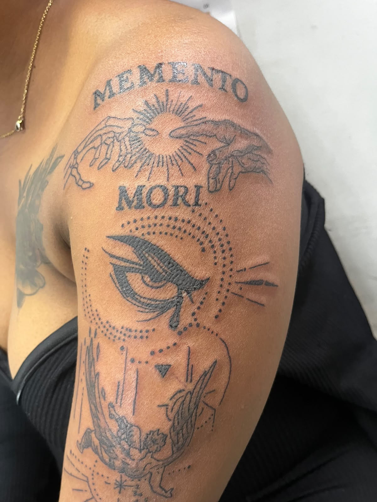 Cover-up tattoo work by Gin Tattoos